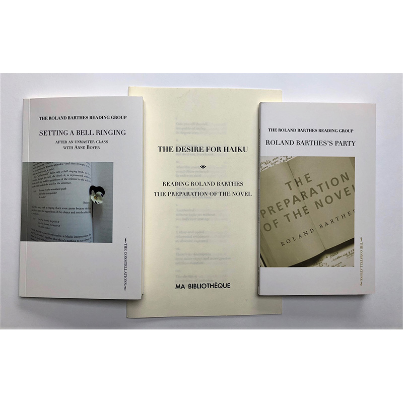 image of Roland Barthes reading Group publications